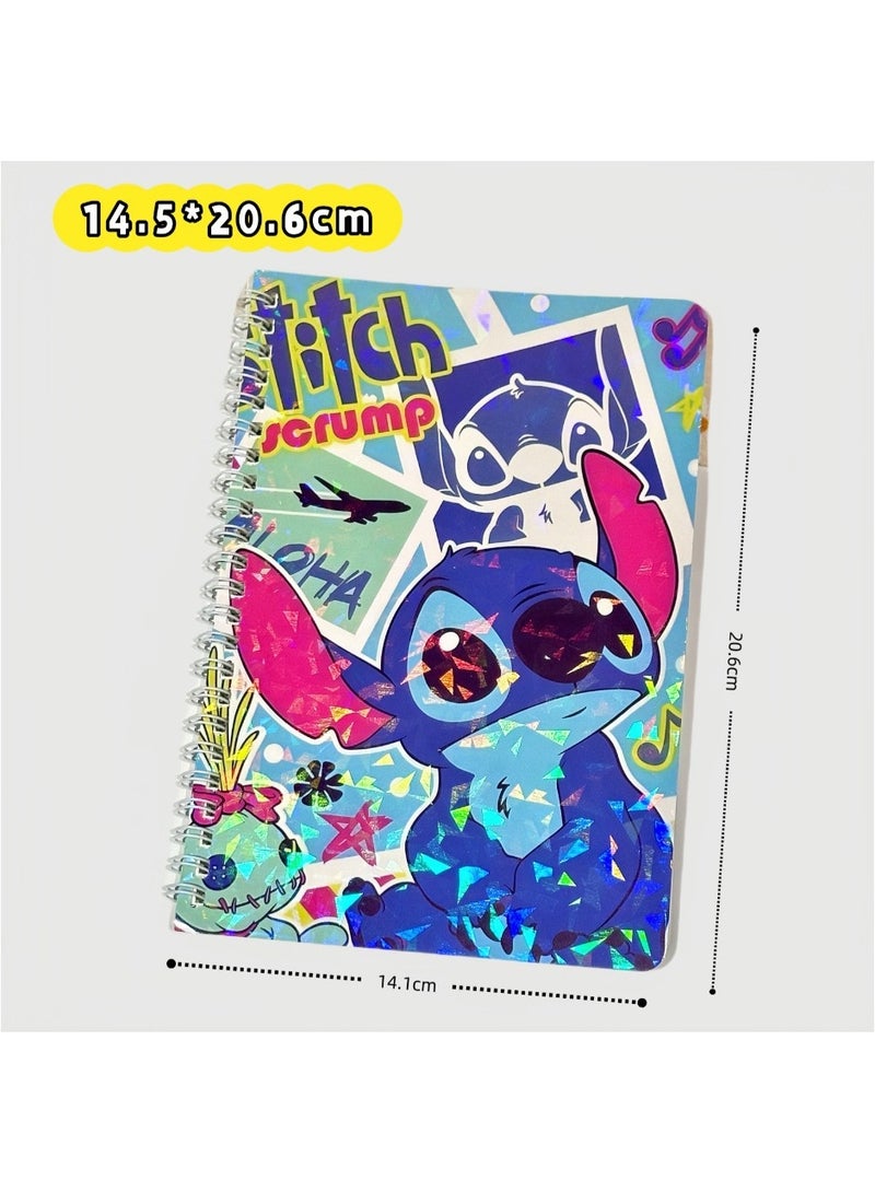 ستيتش دفتر ملاحظات ستيتش كارتون A5 دفتر ملاحظات ملفوف للطلاب - Image 3