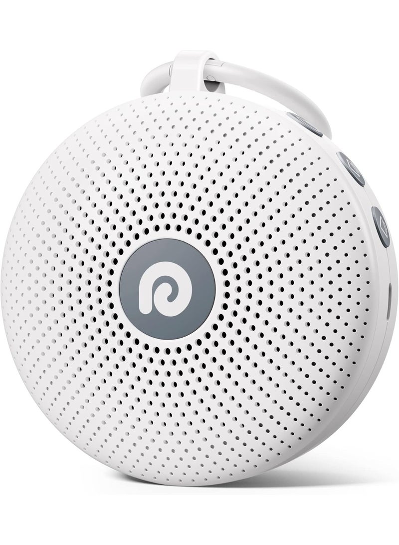 Dreamegg Portable Noise Machine for Baby Adult, Features Powerful Battery, 21 Soothing Sound, Noise Canceling for Office & Sleeping, Sound Therapy for Home, Travel, Registry Gift, Classic White - Image 1