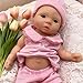 OtardDolls 10 Inch Silicone Baby Doll Girl Realistic Soft Body with Accessories - Image 2