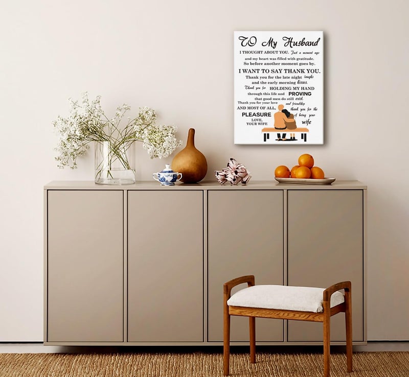 WKYAER Inspirational Canvas Wall Art for Husband - Image 5
