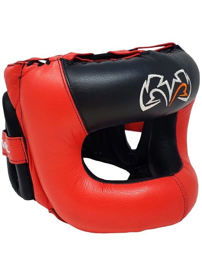RIVAL Boxing RHGFS3 Face-Saver Sparring Headgear - Wide Eye Opening, Premium Leather, and Thermoplastic Inner Frame - Image 1