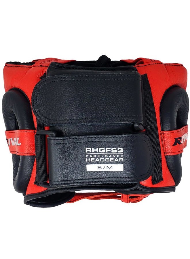 RIVAL Boxing RHGFS3 Face-Saver Sparring Headgear - Wide Eye Opening, Premium Leather, and Thermoplastic Inner Frame - Image 3