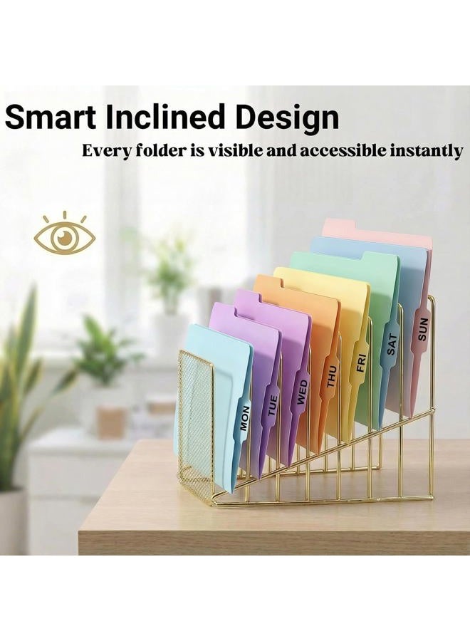 Simmer Stone Incline File Sorter, 7 Slot Pack of 1 - Image 3
