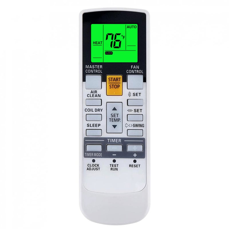 Replacement Remote Control for Fujitsu ARREG1U ARREY1U UTYLNHUM ASU9RLS3 ASU12RLS3 ASU15RLS3 AUU12RLF AUU18RLF AUU9RLF ARRAE1E ARRAE2U ARRAE1U ASTG30JEC ASTG34JEC ARSY1 ARRY3 ARRY14
