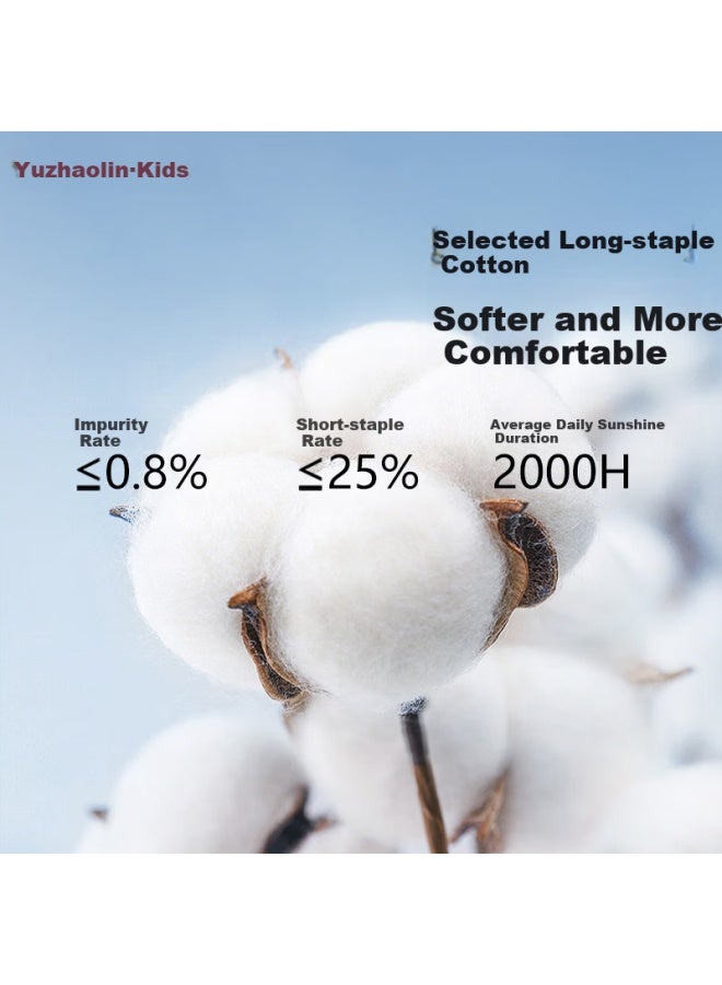 Yuzhaolin Children's Socks Solid Color 5 Pairs 24 Styles Sports Leisure Breathable Boneless Spring Autumn Winter Comfortable Cotton Socks - Image 2