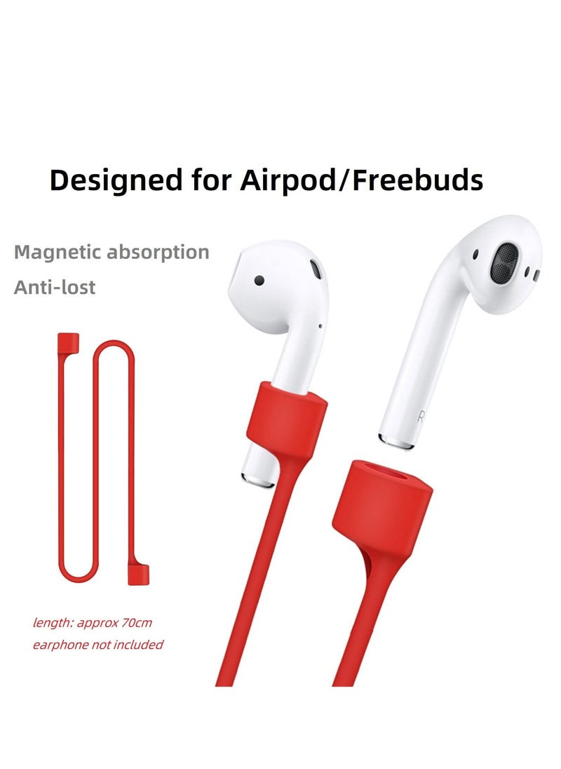 Generic - Anti-Lost Soft Silicone Headset Hanging Neck Rope For AirPods 1/2/3 Gen Pro Cable Lanyard Anti-Lost Straps - Image 1