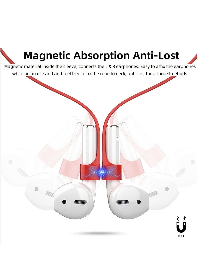 Generic - Anti-Lost Soft Silicone Headset Hanging Neck Rope For AirPods 1/2/3 Gen Pro Cable Lanyard Anti-Lost Straps - Image 1