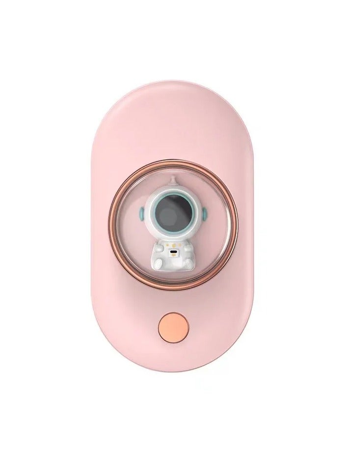 AROAQ Pocket Hand Warmer, Mini Portable Cute Spacesuit Hand Warmer, Adjustable Fast Heating Electric Hand Warming Device, USB Rechargeable Electric Small  Heater For Hands, (1pc, Pink)  - Image 1