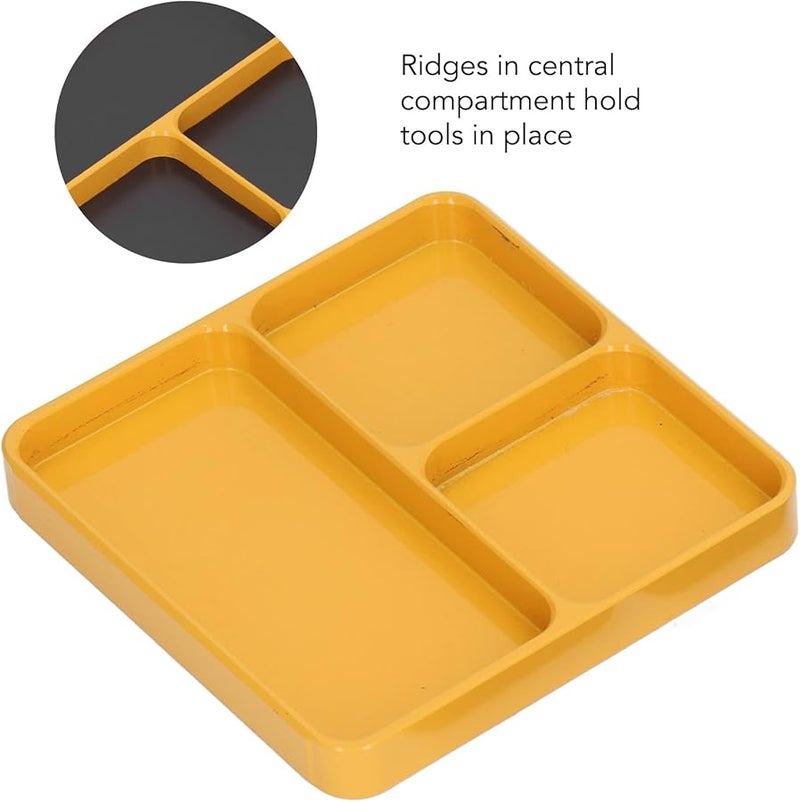 Aluminum Alloy Magnetic Parts Tray 13 8x11x2cm For Screws Bolts Nuts Storage - Image 5