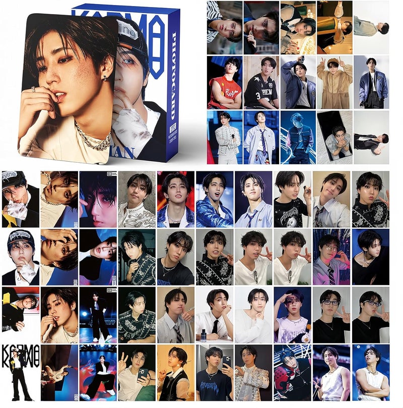 PYAJUU Stray Kids KARMA Photocards 127PCS KARMA Album Photo Card Set Stray Kids The 4th Album Merch 55 PCS Photocard and 72 PCS Stickers Gift for STAY Straykids 2025 Gift Set (HAN) - Image 5