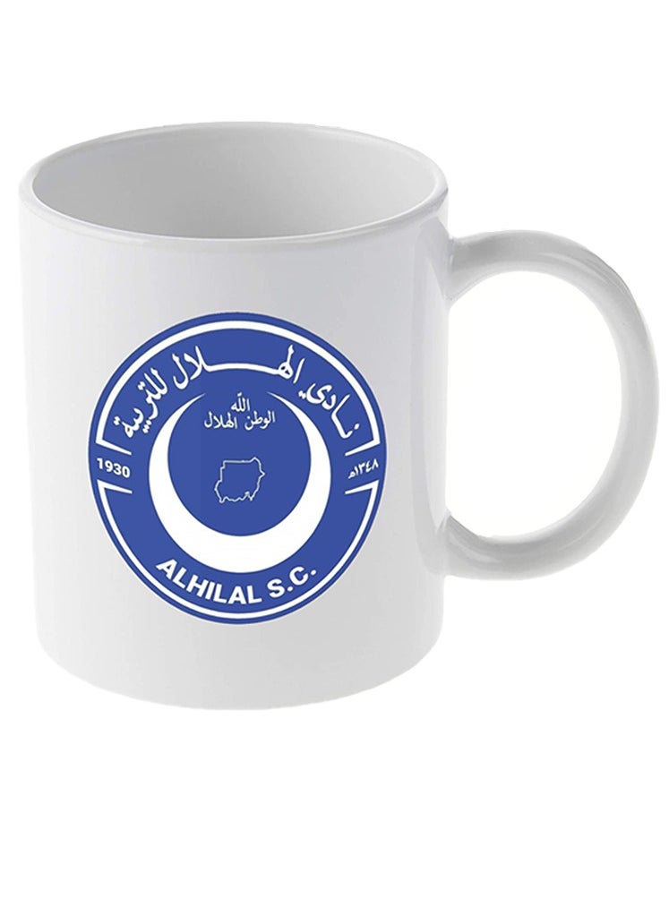 Al Hilal S.C Alhilal Ceramic Stoneware Mug - White  - Image 1