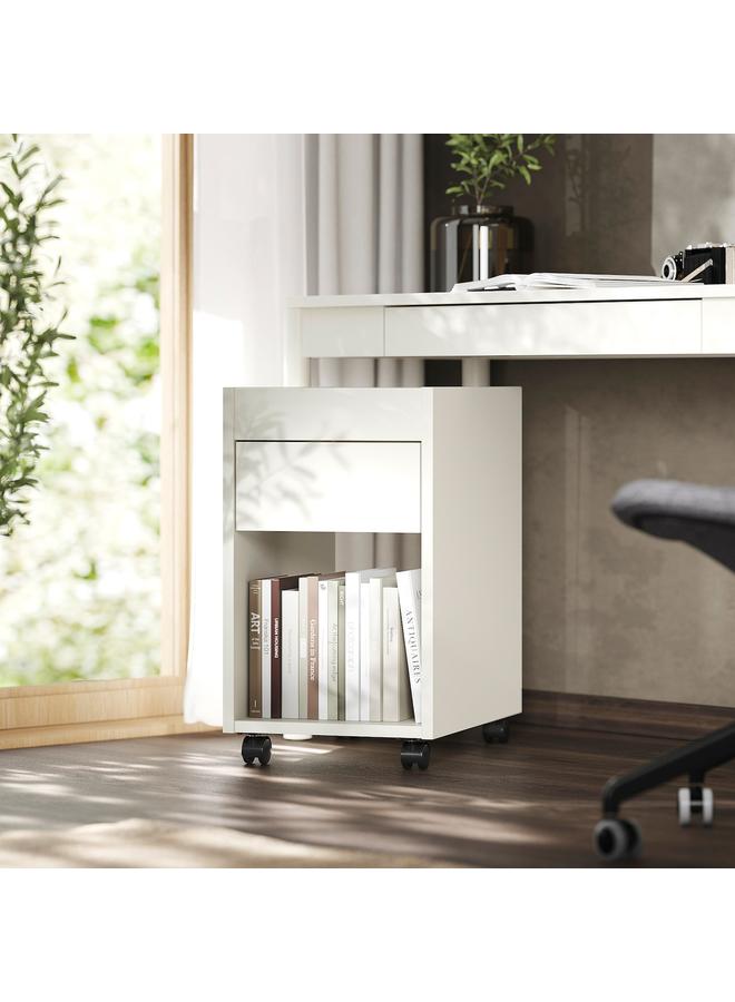 Zaboon Drawer Unit On Castors, Off-White, 35X60 Cm - Image 2