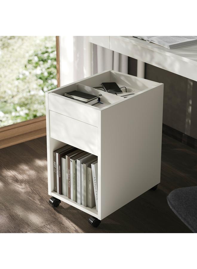 Zaboon Drawer Unit On Castors, Off-White, 35X60 Cm - Image 4