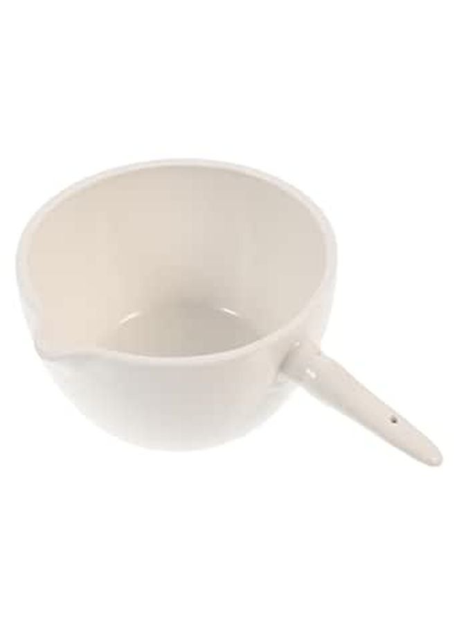 Porcelain Evaporating Dish with Handle 150ml Round Laboratory Basin for Scientific and Home Use - Image 1