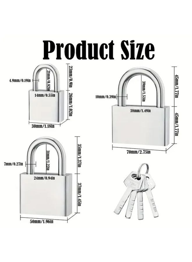 50mm Anti Rust Anti Theft Padlock With 4 Keys For Dormitories Warehouses Iron Doors - Image 4
