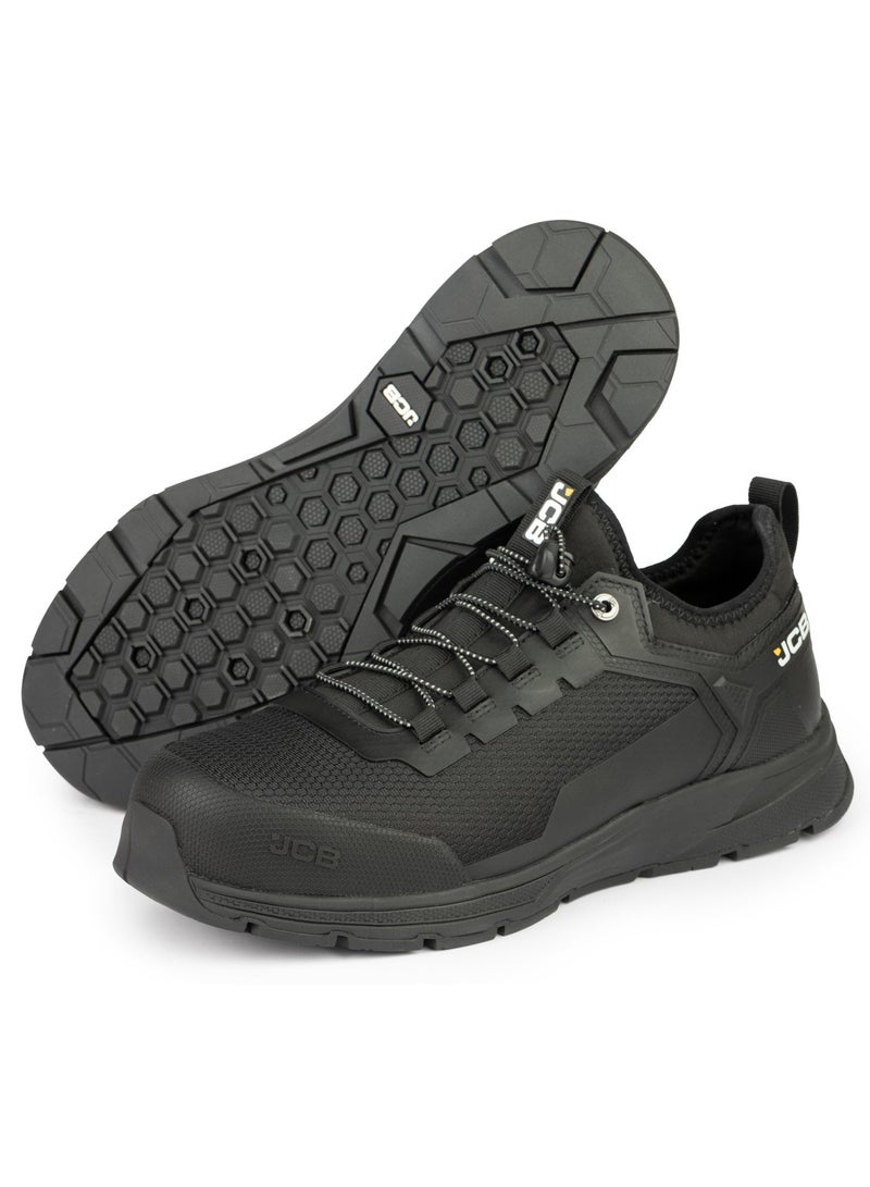 JCB Slip On Safety Sneaker – Alloy Toe, Waterproof, Puncture Resistant, Anti-Static, Oil & Slip Resistant | Certified Safety Shoe | JCB-0013D – Black - Image 4