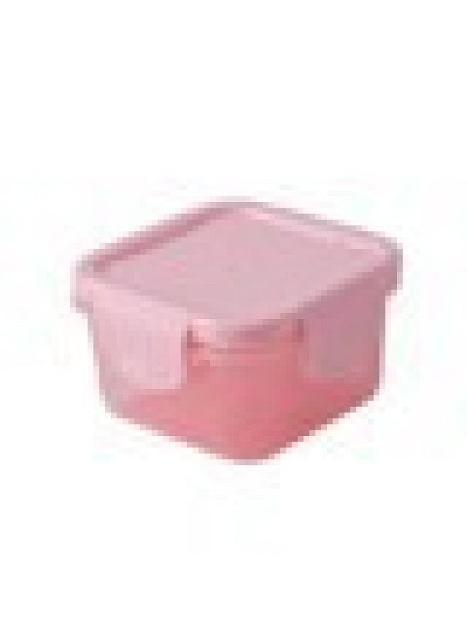 Mini Fresh-keeping Box Sealed Plastic Box Baby Food Supplement Box Can Be Cooked High Temperature Resistant Baby Transparent Storage Box Wholesale-Specifications:Pink  - Image 1