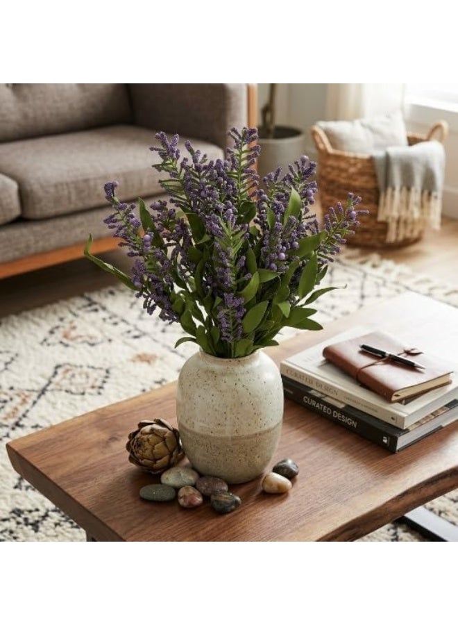 باقة "Natural Home Elegance" – زهور ملونة صناعية بأوراق خضراء واقعية؛ ديكور يدوم طويلاً للمنازل والمكاتب وحفلات الزفاف، مثالي للهدايا. - Image 4