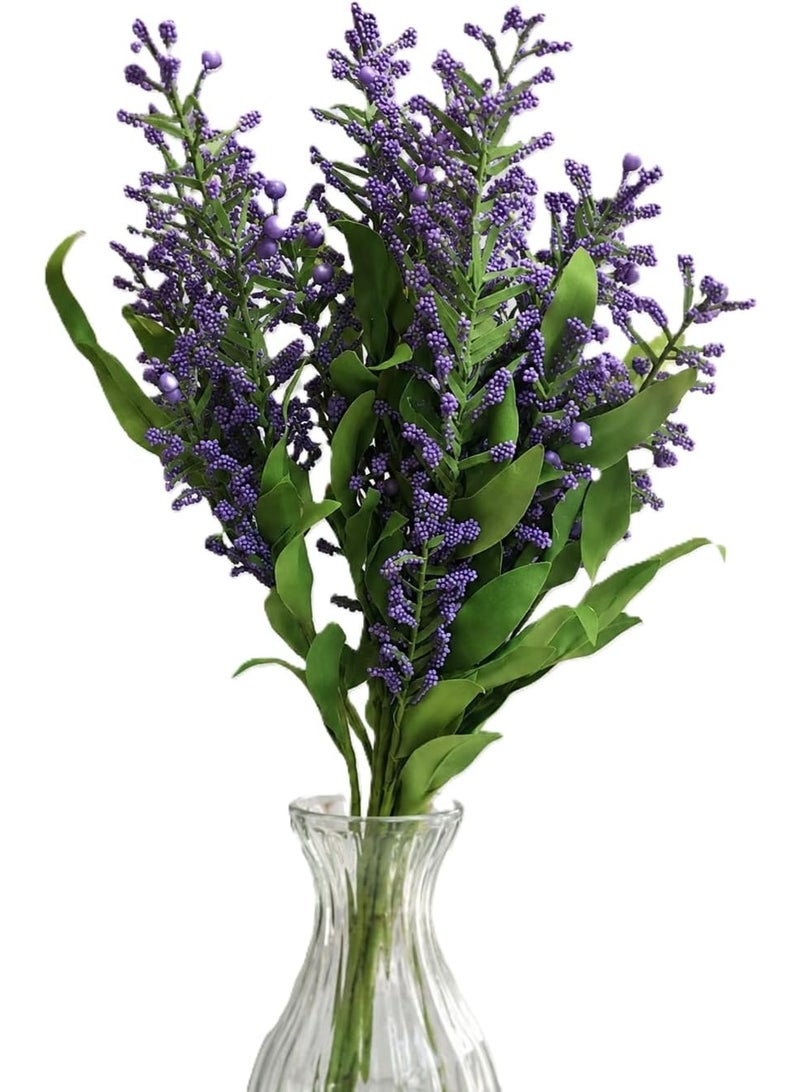 باقة "Natural Home Elegance" – زهور ملونة صناعية بأوراق خضراء واقعية؛ ديكور يدوم طويلاً للمنازل والمكاتب وحفلات الزفاف، مثالي للهدايا. - Image 1