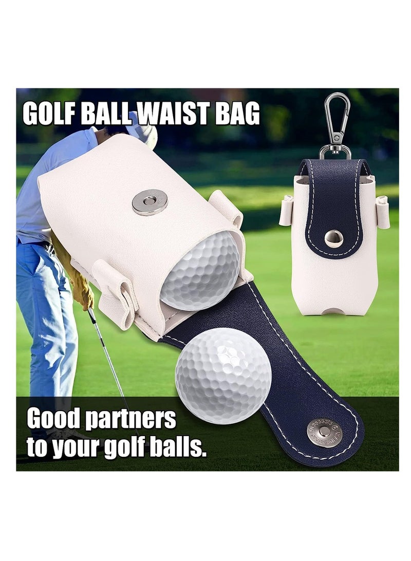 KASTWAVE Golf Ball Waist Bag, Lightweight Portable Golf Utility Pouch with Clip, Golf Ball Storage Pocket Golf Tee Bag Utility Pouch Sports Accessories for Golfer - Image 4