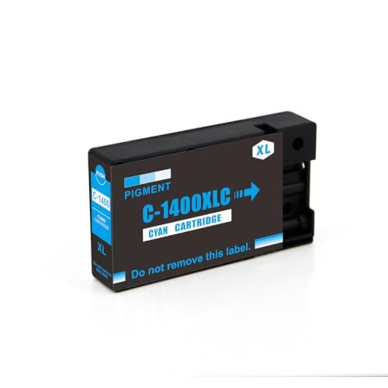 ® PGI-1400XL لمجموعة خراطيش الحبر Canon عالية الإنتاجية 4 عبوات أسود سماوي وأرجواني أصفر PGI 1400 XL لـ MAXIFY MB2140 MB2340 MB2740 MB2040 - Image 3