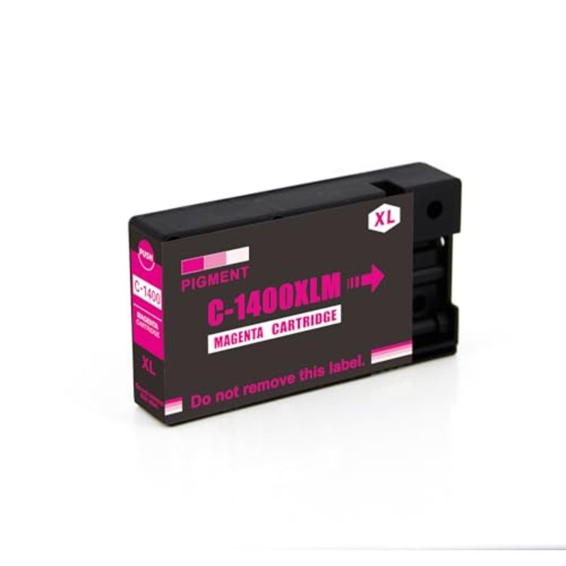® PGI-1400XL لمجموعة خراطيش الحبر Canon عالية الإنتاجية 4 عبوات أسود سماوي وأرجواني أصفر PGI 1400 XL لـ MAXIFY MB2140 MB2340 MB2740 MB2040 - Image 4
