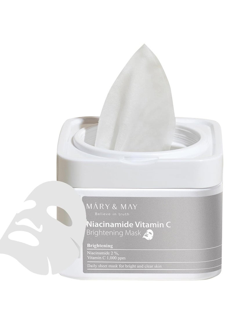 MARY & MAY - Mary&May Niacinamide Vitamin C Mask | 30ea - Image 1
