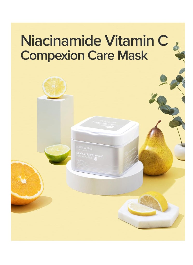 MARY & MAY - Mary&May Niacinamide Vitamin C Mask | 30ea - Image 1