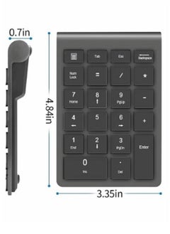 dida-cosmos 22 Keys Bluetooth Wireless Number Rechargeable  2.4GHz Numeric Keypad  - Image 3