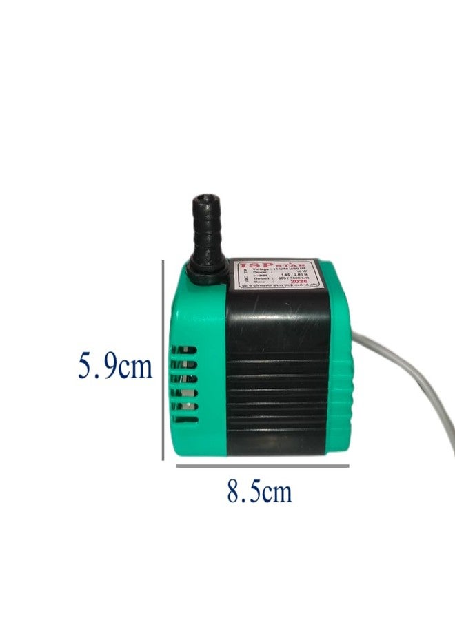 doctorspare Water Lifting Submersible Pump For Small Mini Coolers, Aquarium, Fountains, Showpiece with Flow 750L/Hours (3 ft water lifting) - Image 3