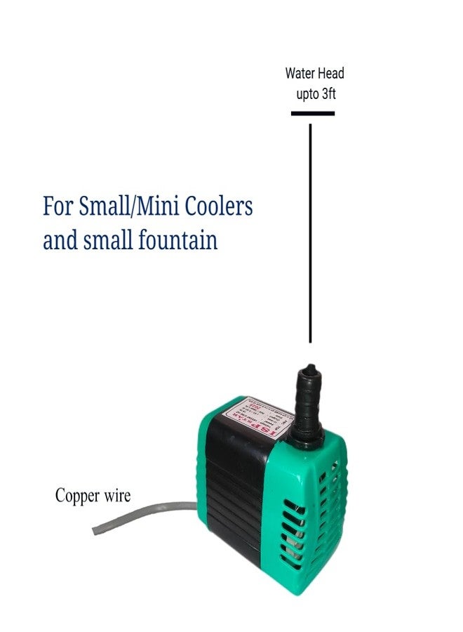 doctorspare Water Lifting Submersible Pump For Small Mini Coolers, Aquarium, Fountains, Showpiece with Flow 750L/Hours (3 ft water lifting) - Image 2