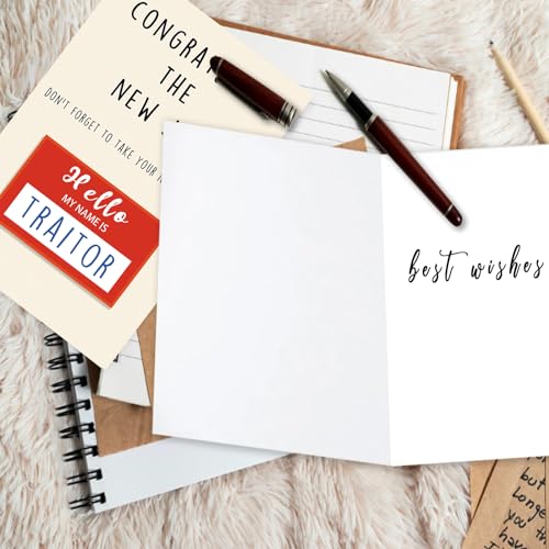 Asmallgf Congrats On New Job Card, Funny Coworker Leaving Gifts for Women Men, Goodbye Card, Going Away Gifts - Image 4
