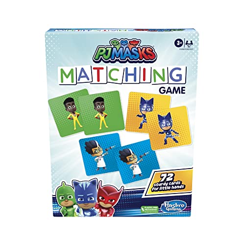 PJMASKS PJ Masks Hasbro Gaming Matching Game for Kids Ages 3&Up,Fun Preschool Game for 1+ Players,Multicolor - Image 1