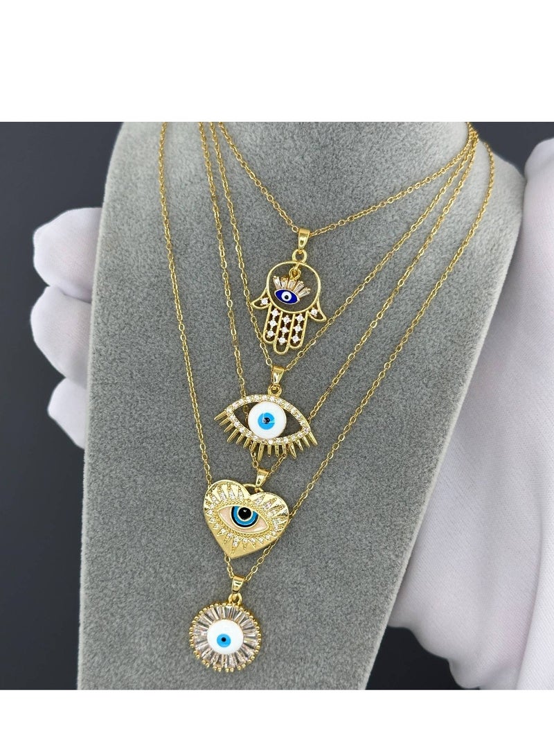 Vibez Jewelz 18K gold plated "Evil Eye" necklace, Intensity - Image 2