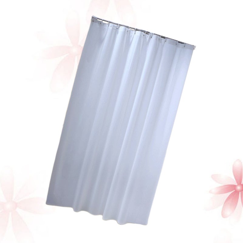 Polyester Shower Curtain Color Shower Curtain Shower Curtain Size 1 White - Image 5