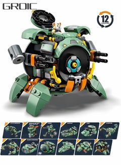 GROIC 12-in-1 Deformation Robot Toy,Transformer Model Building Blocks Collectible 3D Micro Mini Bricks Set Construction Learning & Educational DIY Stem Toy  - Image 1