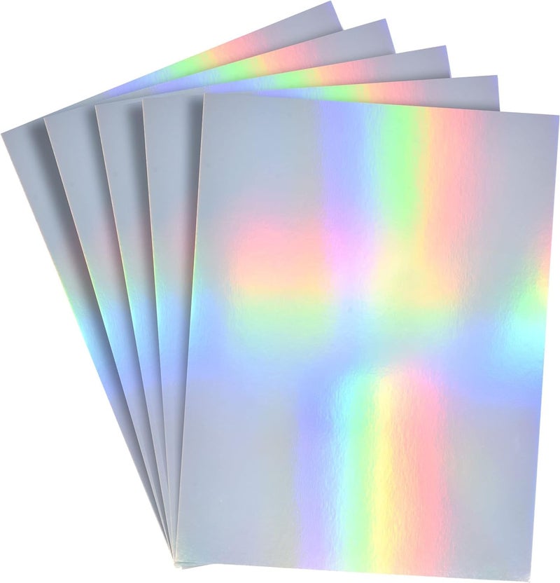 Festiko® A4 Size 250 GSM Shiny Iridescent Metallic Holographic Cardstock Sheets (Pack of 10) – Premium Metallic Reflective Mirrored Paper for Art & Craft Projects - Image 5
