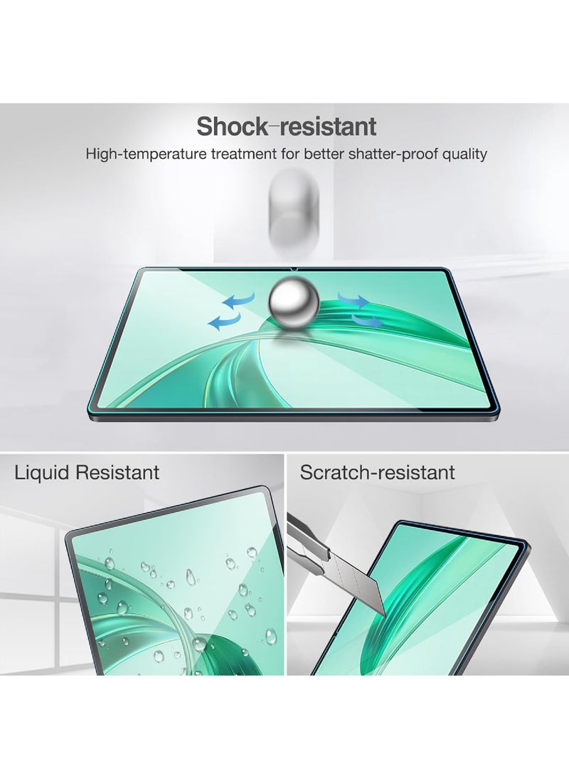 روك بو Honor Pad X8a - واقي شاشة من الزجاج المقوى - لمسة حساسة، شفافية أعلى، سهل التركيب، واقي شاشة مضاد للخدش وخالٍ من الفقاعات - شفاف - Image 5