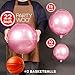 PartyWoo Pearl Pink Foil Balloons 20pcs Different Sizes Pack of 22 15 10 Inch Large Round Foil 4D Inflatable Mirror Ball Mylar Balloons for Baby Shower Birthday Gender Reveal Party Decorations - Image 4