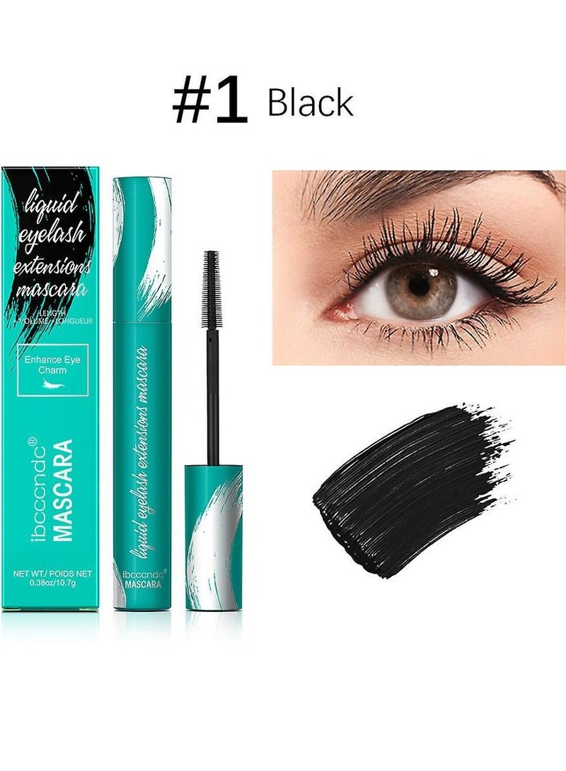 ibcccndc Mascara Liquid Lash Extension Black Mascara for Natural Lengthening and Thickening Effect Waterproof and Smudge Proof Mascara No Flaking No Clumping Lasting All Day Liquid Mascara - Image 2