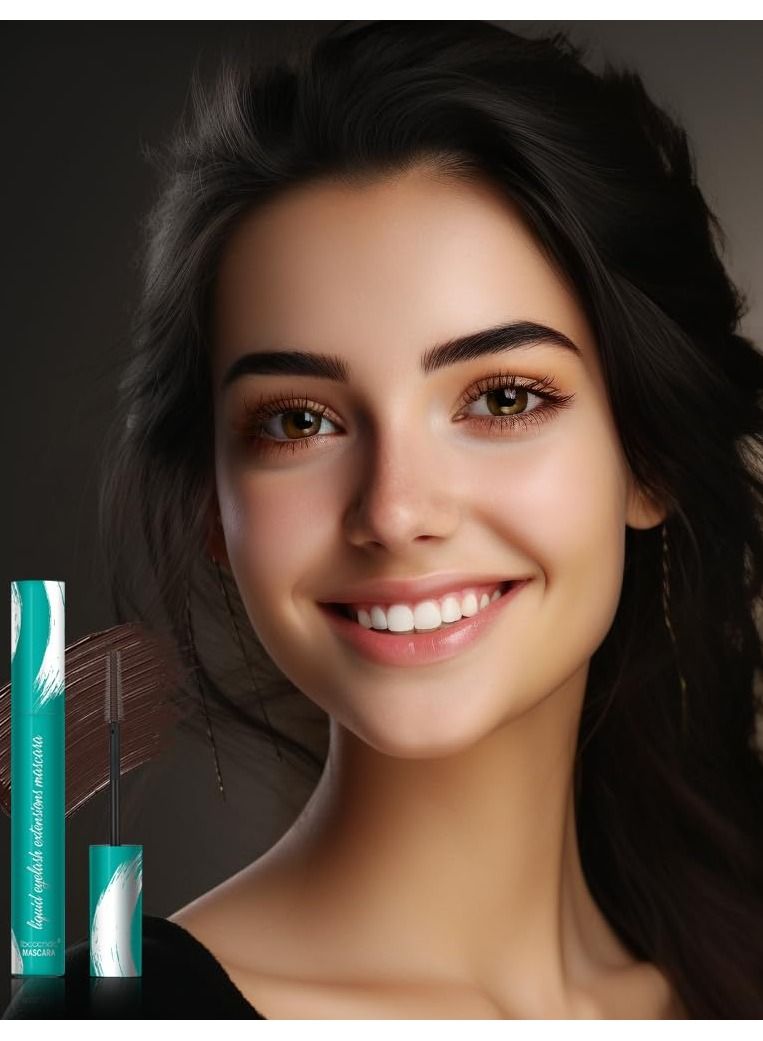 ibcccndc Mascara Liquid Lash Extension Black Mascara for Natural Lengthening and Thickening Effect Waterproof and Smudge Proof Mascara No Flaking No Clumping Lasting All Day Liquid Mascara - Image 3