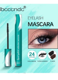 ibcccndc ماسكارا سائلة لتمديد الرموش ماسكارا سوداء لإطالة الرموش وتكثيفها بشكل طبيعي ماسكارا مقاومة للماء والتلطخ لا تتقشر لا تتكتل ماسكارا سائلة تدوم طوال اليوم  - Image 4