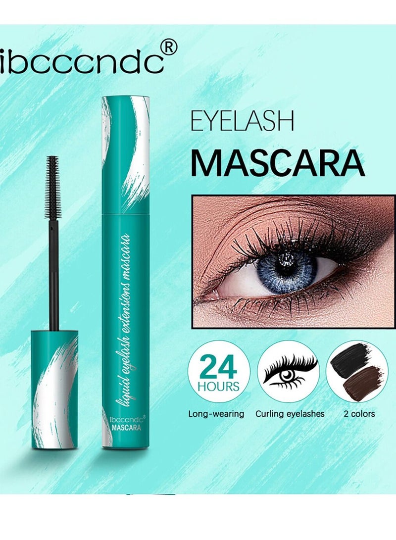 ibcccndc Mascara Liquid Lash Extension Black Mascara for Natural Lengthening and Thickening Effect Waterproof and Smudge Proof Mascara No Flaking No Clumping Lasting All Day Liquid Mascara - Image 4