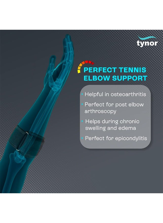 TYNOR Tennis Elbow Support, Black, Small, 1 Unit - Image 4
