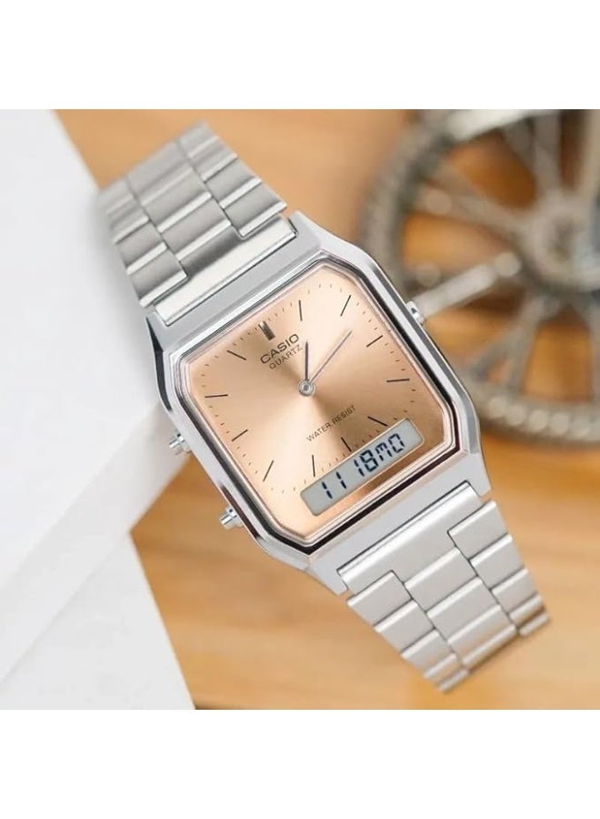 Casio Watch: Silver AQ-230A-4AMQYDF - Image 3