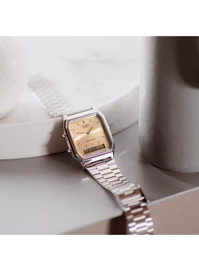 Casio Watch: Silver AQ-230A-4AMQYDF - Image 2