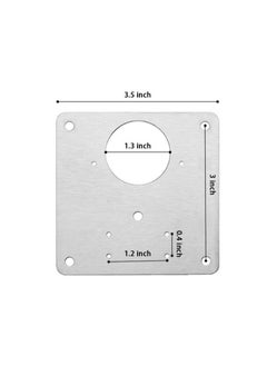 Generic 4 Packs Cabinet Hinge Repair Plate Kit, Hinge Repair for Cabinet Door, Hinge Repair Brackets, Fix The Hinged Stainless Steel Door Panels  - Image 4
