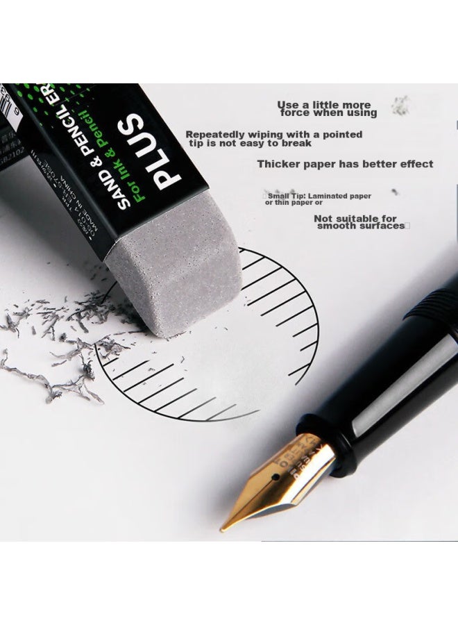 Plus Erasable Water-based Pen, Clean Matte Eraser, Student Exam Tool, Exam Eraser, Low Residue, Matte Version - Image 3