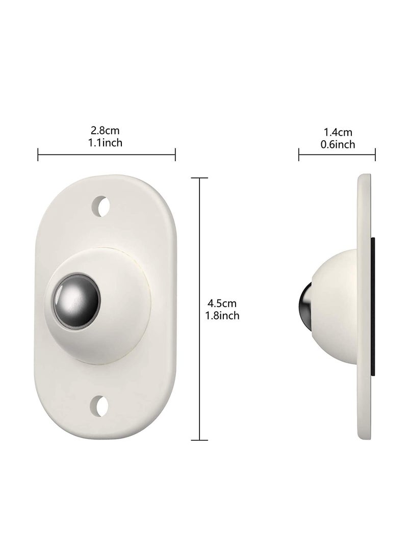 Nathgra Nathgra ini Swivel Casters Wheels Stainless Steel Self Adhesive360 Degree Rotation Pulley Universal Wheels at The Bottom of The Storage Box Swivel Caster Wheels for Furniture Various Pack of 4  - Image 4