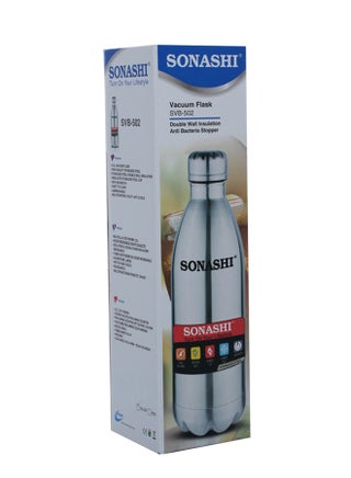 750ML Flask Bottle  Hot And Cold Beverages  Stainless Steel Body with Double Wall Insulation  Unbreakable and Easy to Clean Bottles for Daily Use  Portable Friendly SVB-752 Silver - view 3